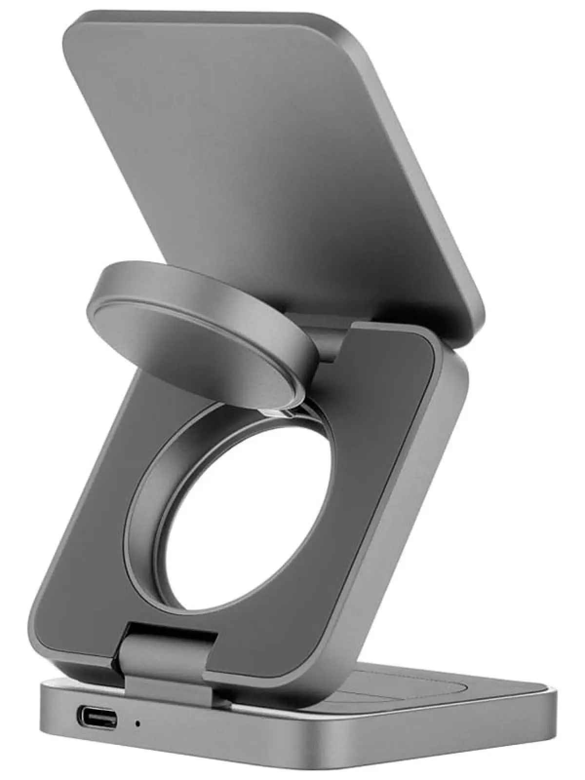 Беспроводное зарядное устройство uBear Balance 3 в 1, MagSafe, 25 Вт, серый (WL09SG31-ADM)
