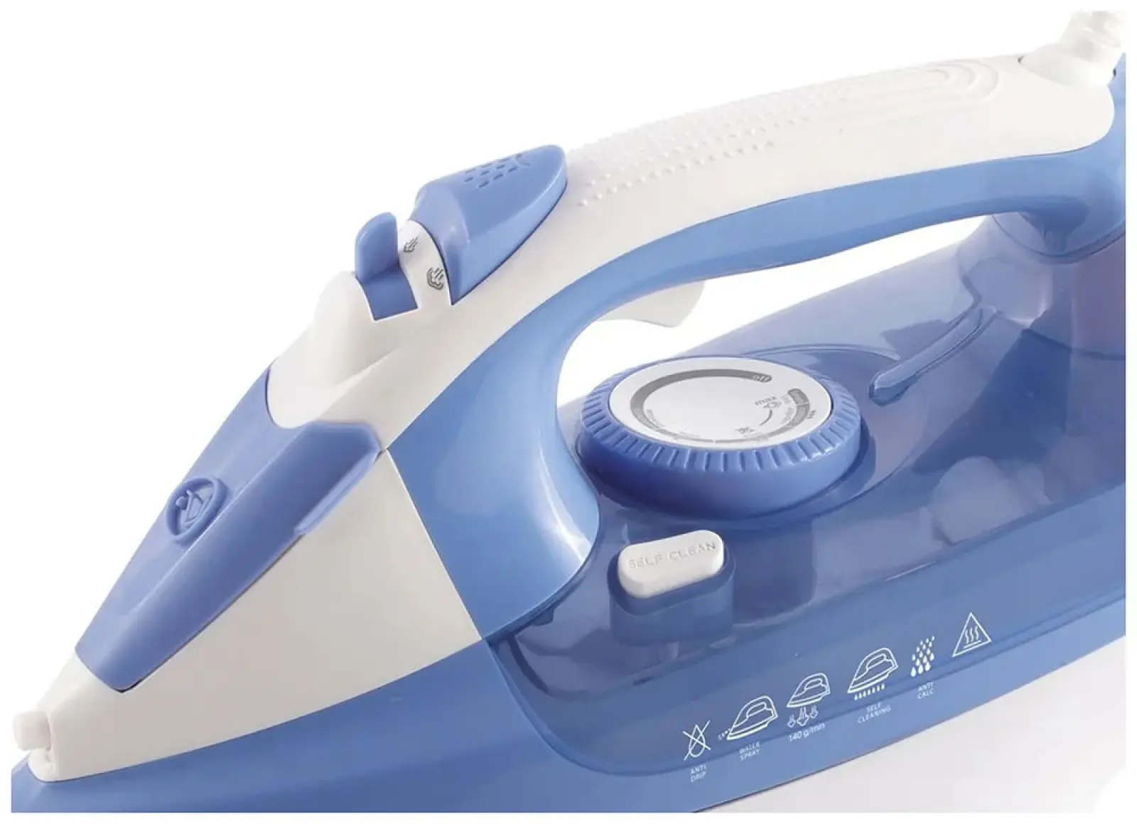 Утюг Vitek VT-8330 2400Вт белый/голубой
