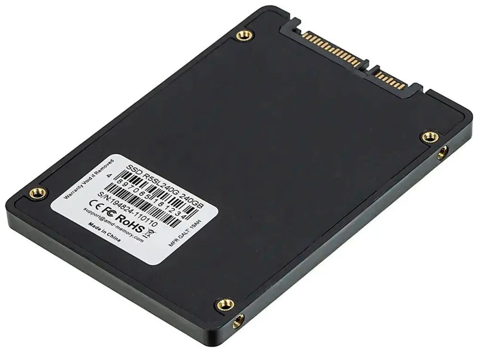 SSD накопитель AMD Radeon R5 2.5 240 Гб SATA III 3D TLC (R5SL240G)