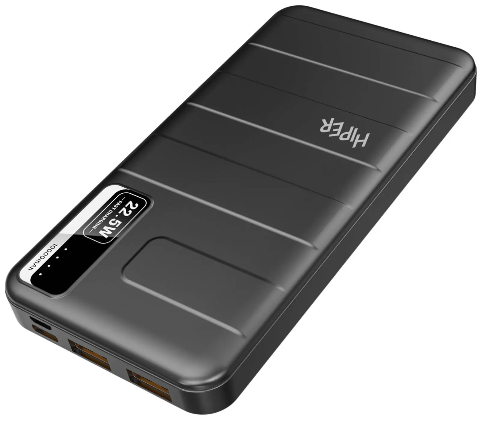 Внешний аккумулятор Hiper STX 10000 PowerBank, черный, 10000 мАч, быстрая зарядка