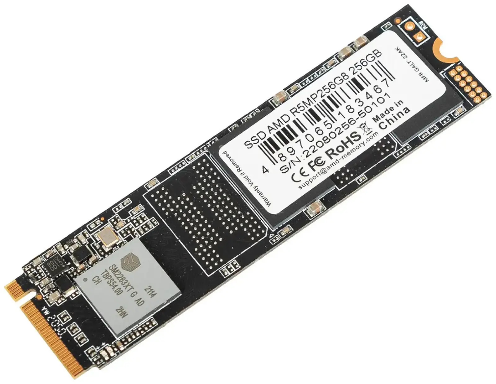 SSD накопитель AMD R5 Series M.2 256 Гб PCIe 3D TLC (R5MP256G8)