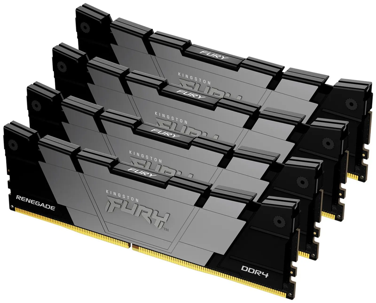 Оперативная память Kingston DDR4 32Gb (4x8Gb) 3600MHz FURY Renegade Black (KF436C16RB2K4/32)