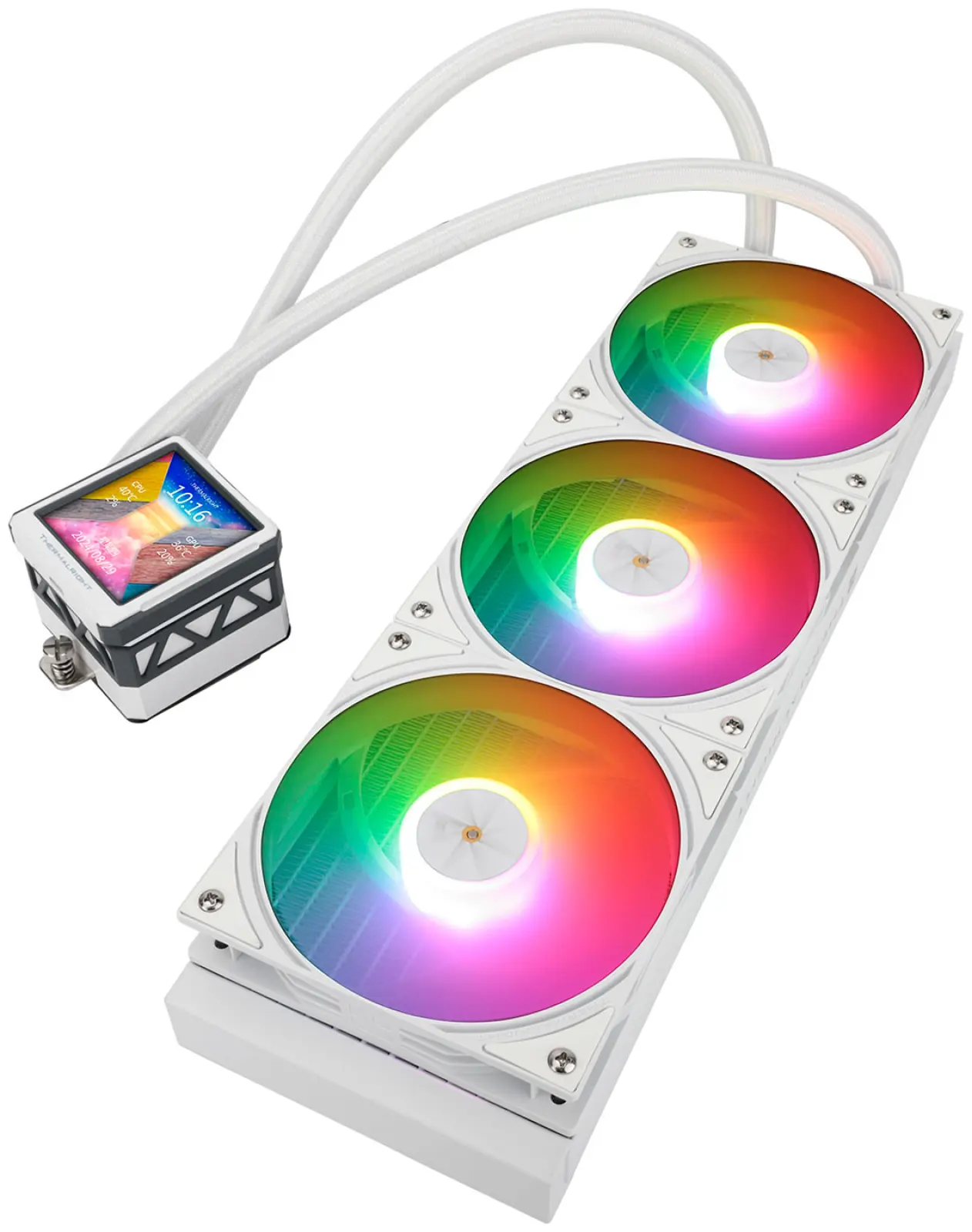 СЖО для процессоров Thermalright Frozen Warframe 360 Ultra White Argb (F-WFRAME-360-UL-WH-ARGB)