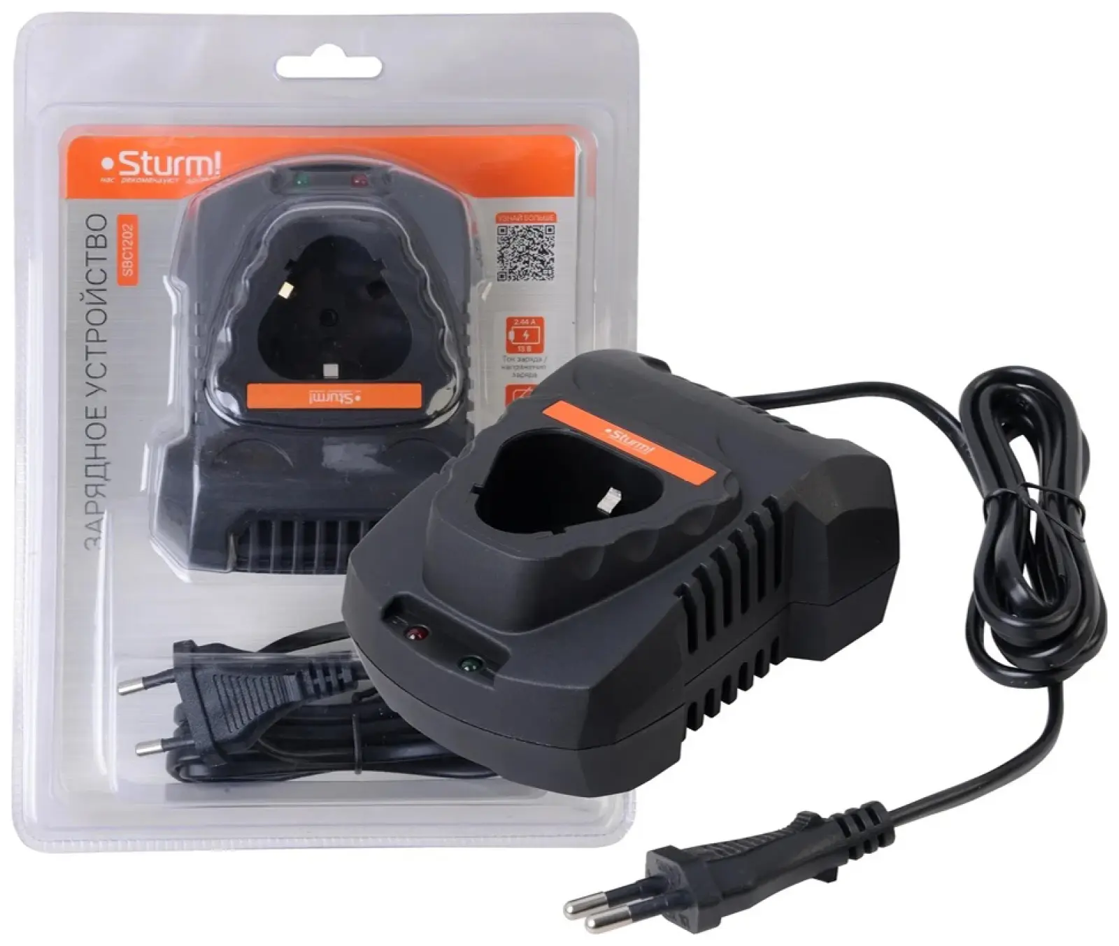 Зарядное устройство Sturm! SBC1202 1BatterySystem12V (2.4 А)