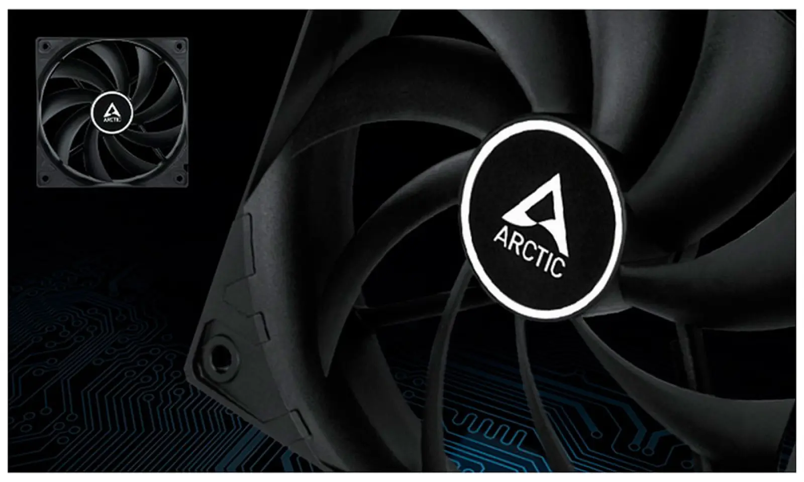 Вентилятор для корпуса Arctic F12 PWM PST Black (ACFAN00200A)
