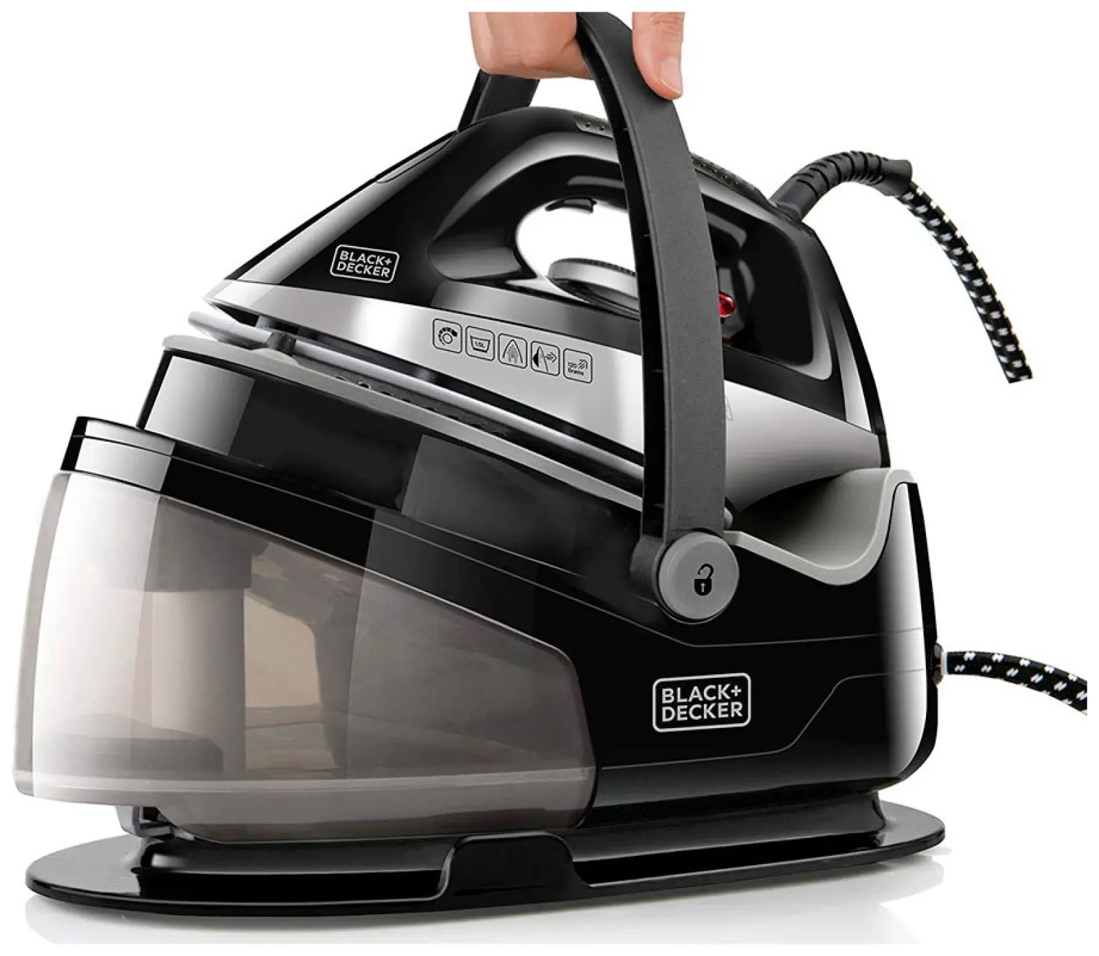 Парогенератор Black+Decker BXSS2200E, черный, 2200 Вт, пар 120 г/мин