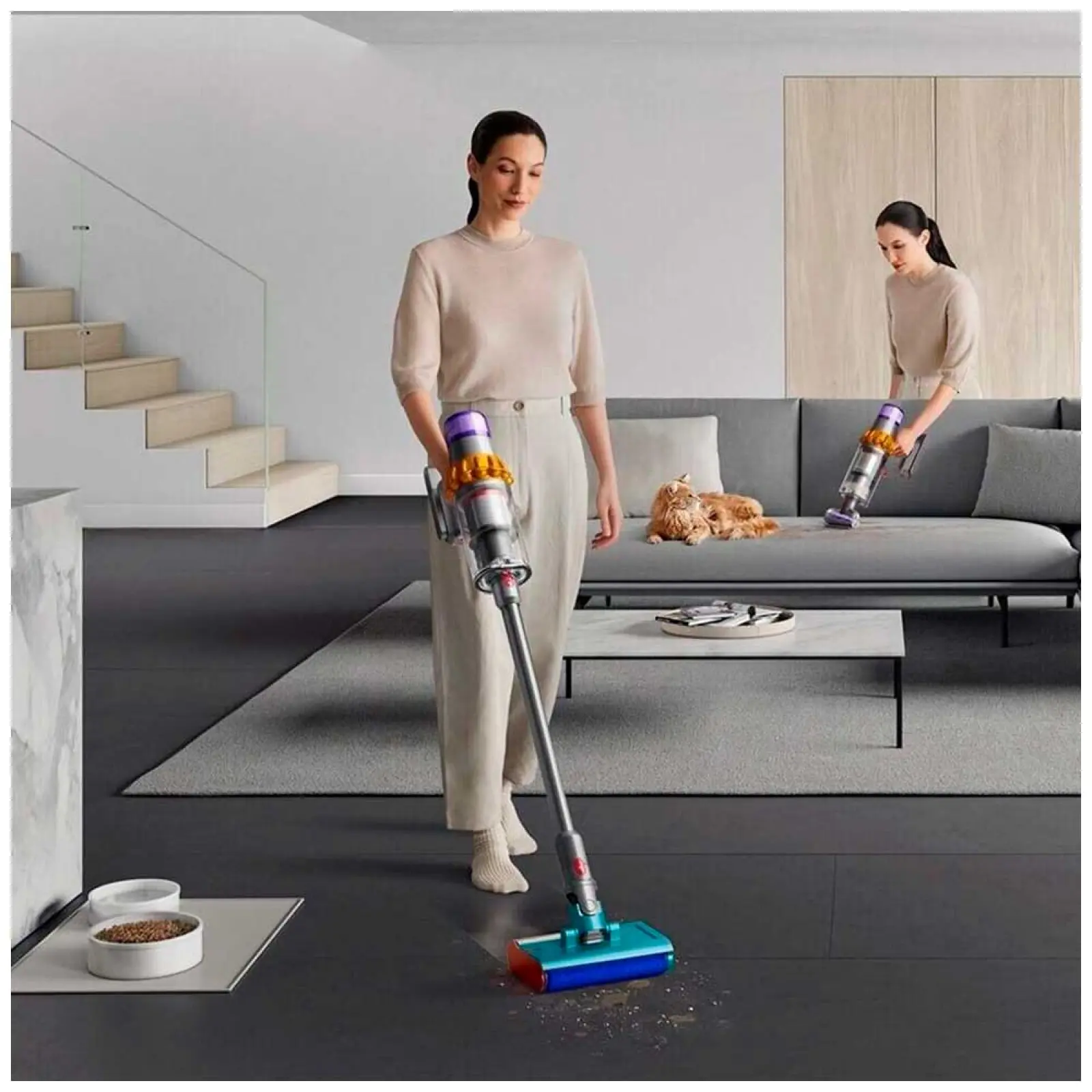 Пылесос вертикальный Dyson V15s Detect Submarine, серый (448798-01)