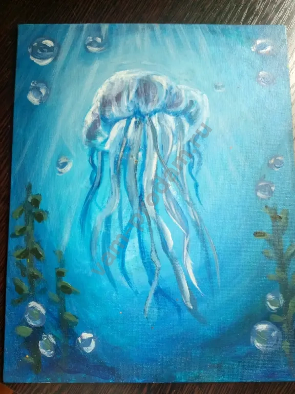 Картина "Медуза" 25×20