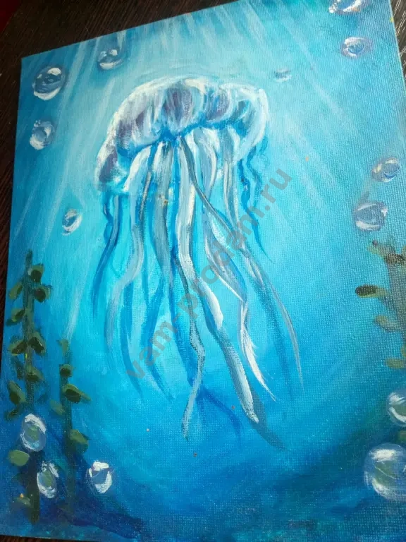 Картина "Медуза" 25×20