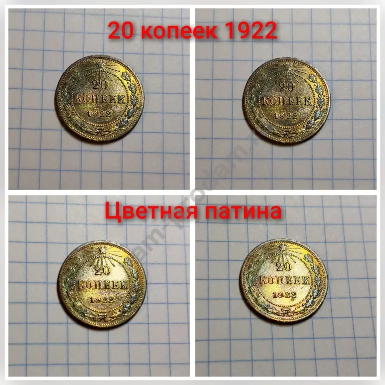 20 копеек 1922 год РСФСР серебро оригинал