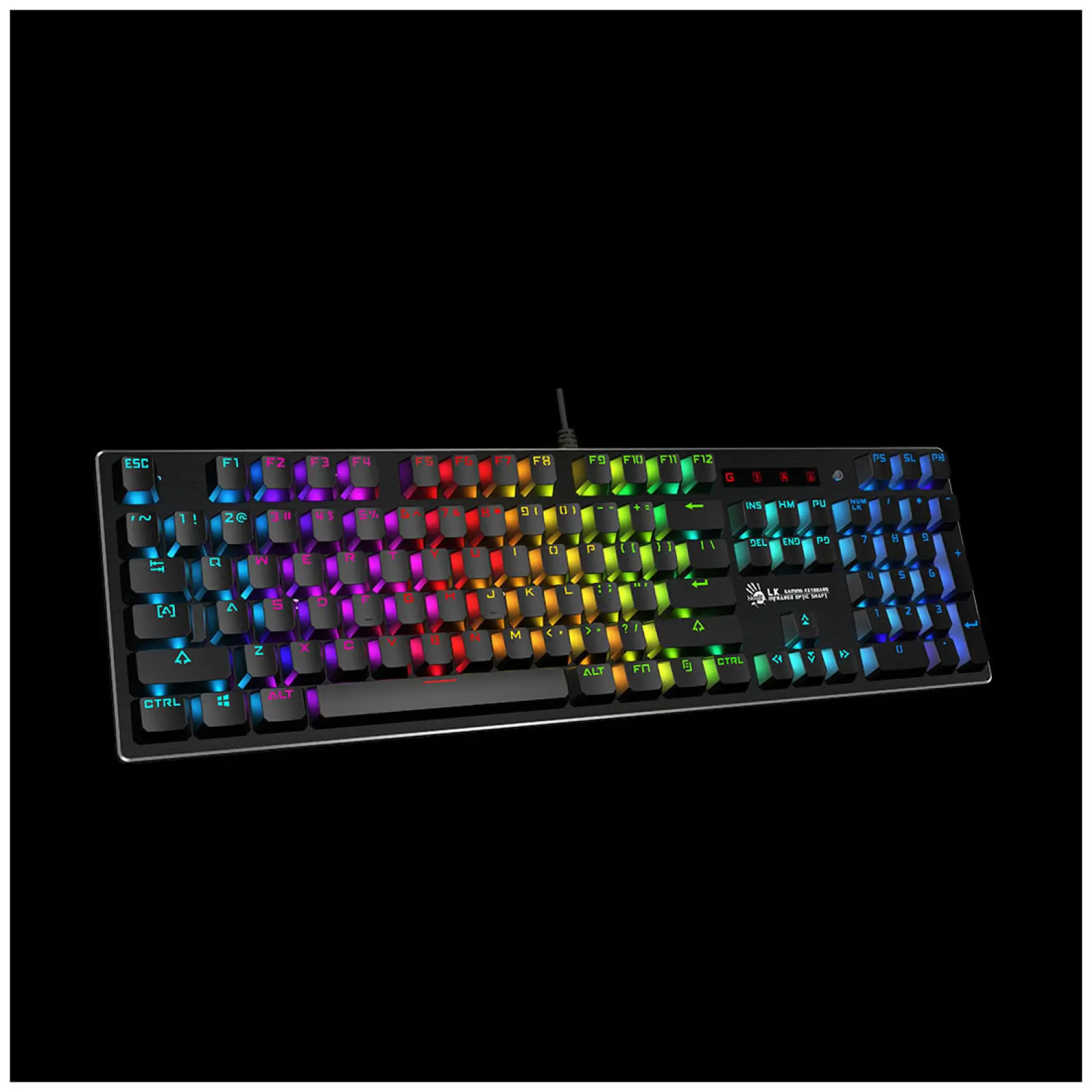 Клавиатура игровая проводная A4Tech Bloody B820R Red Switch черный