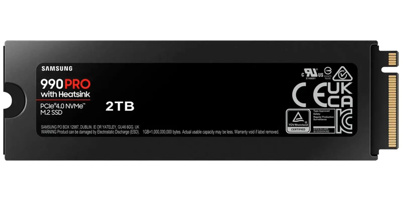 SSD накопитель Samsung M.2 990 PRO 2000 Гб PCIe 4.0 (MZ-V9P2T0CW)