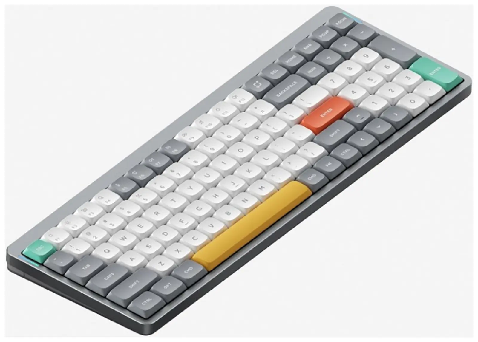 Беспроводная механическая клавиатура Nuphy QMK (AIR96v2) Lunar Gray, RGB, Hot Swap, Brown Switch