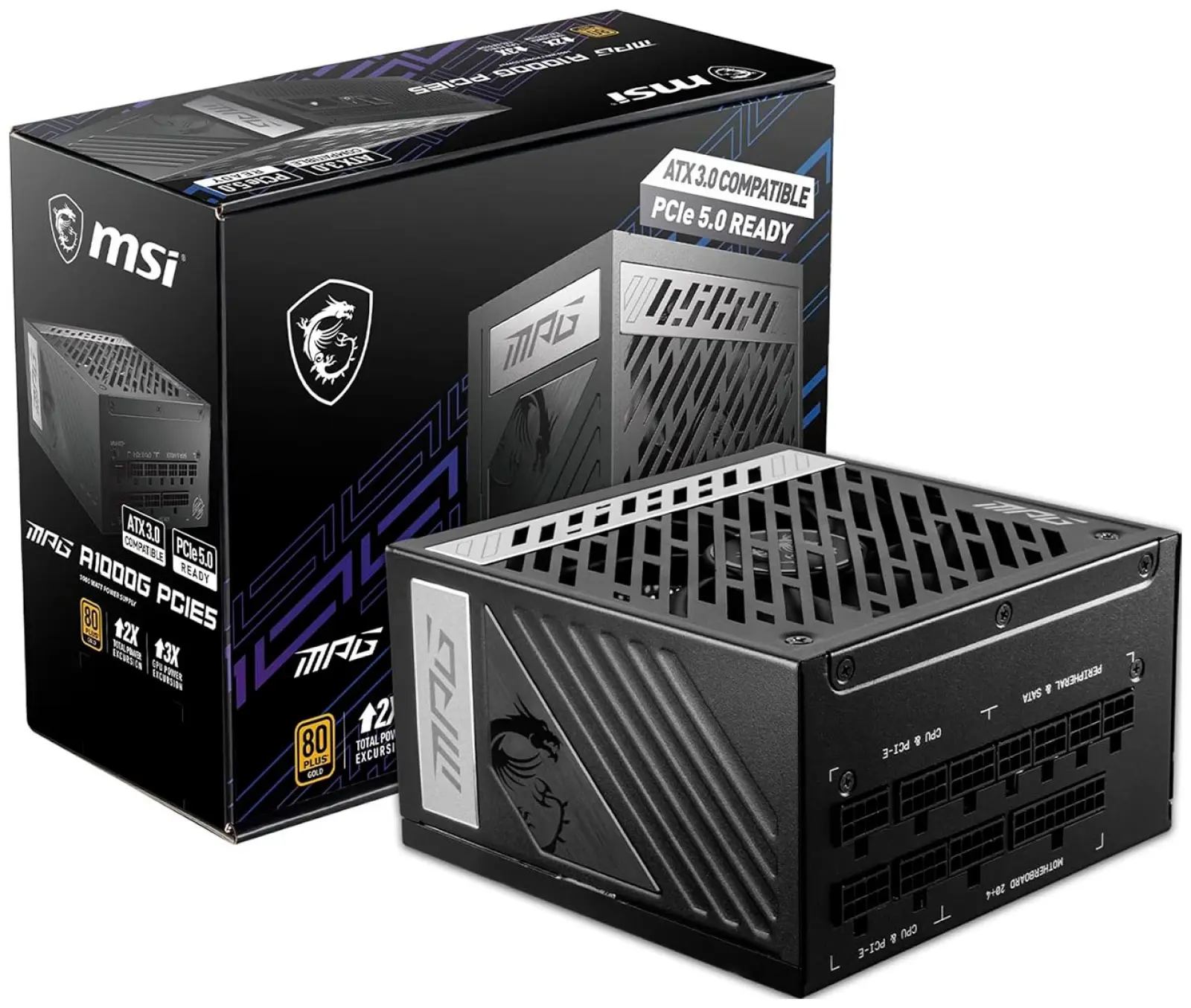 Блок питания MSI 1000W ATX3.0 MPG A1000G GOLD