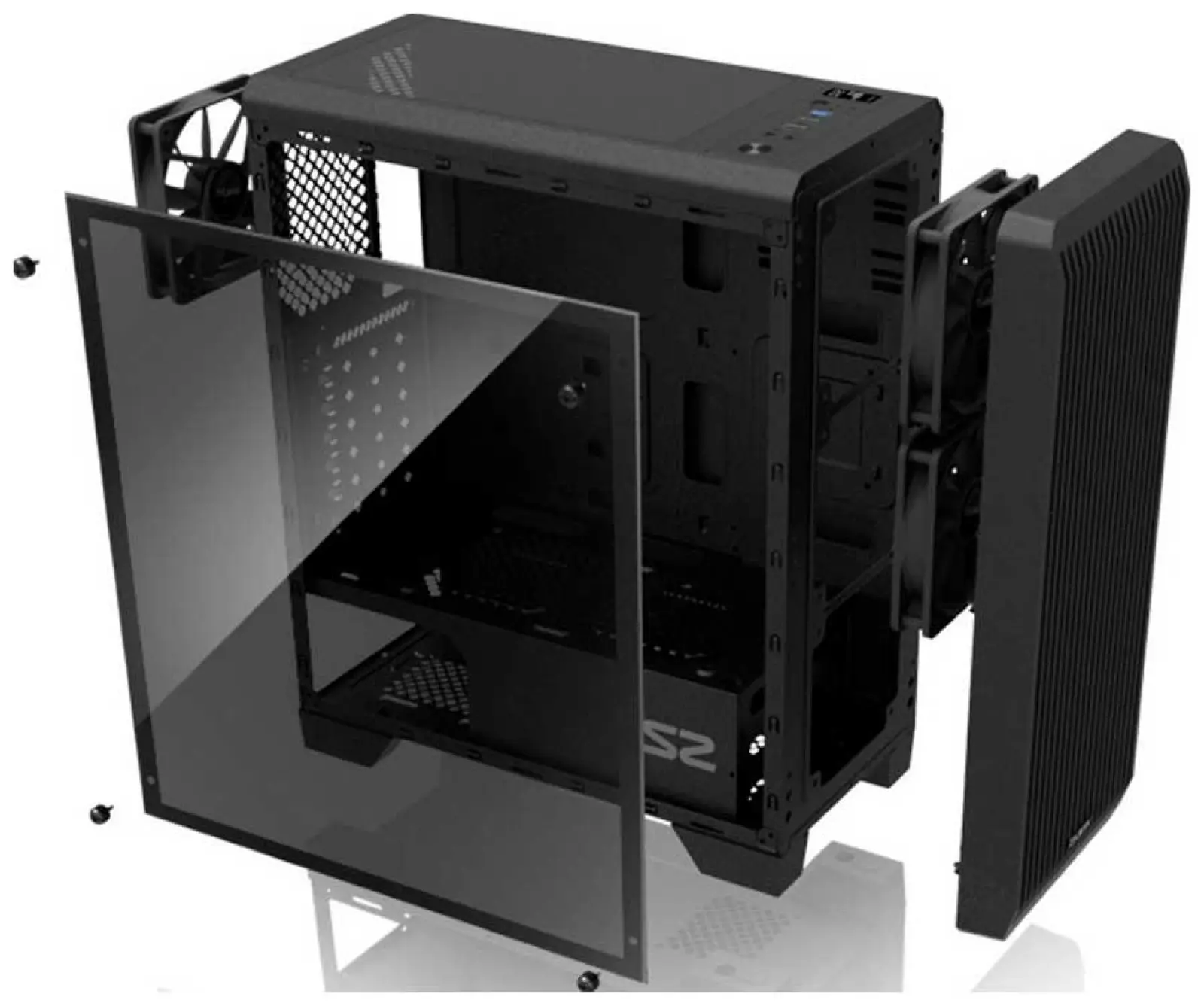 Компьютерный корпус Zalman S2 TG Black