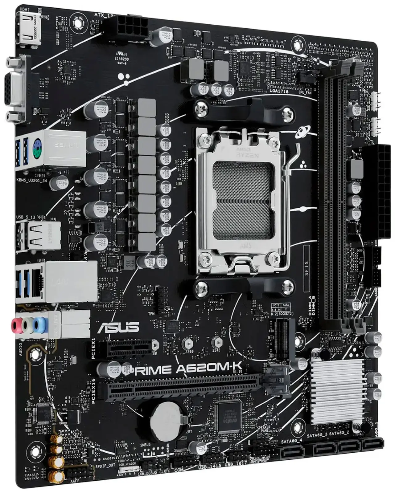 Материнская плата Asus PRIME A620M-K (AM5, mATX)