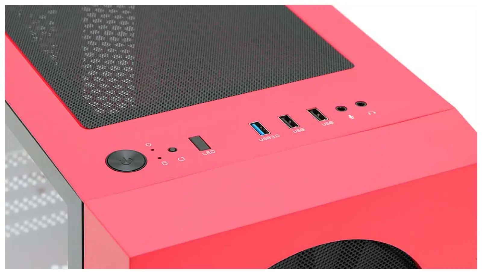 Компьютерный корпус Wizmax EM1 Woofer Red