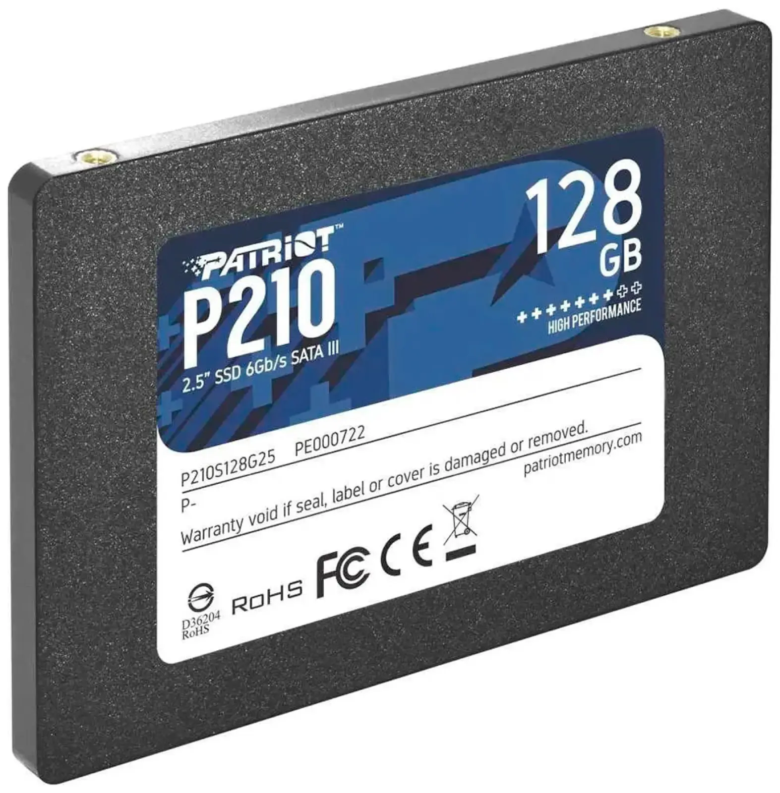 Накопитель SSD Patriot Memory 2.5 P210 128 Гб SATA III P210S128G25