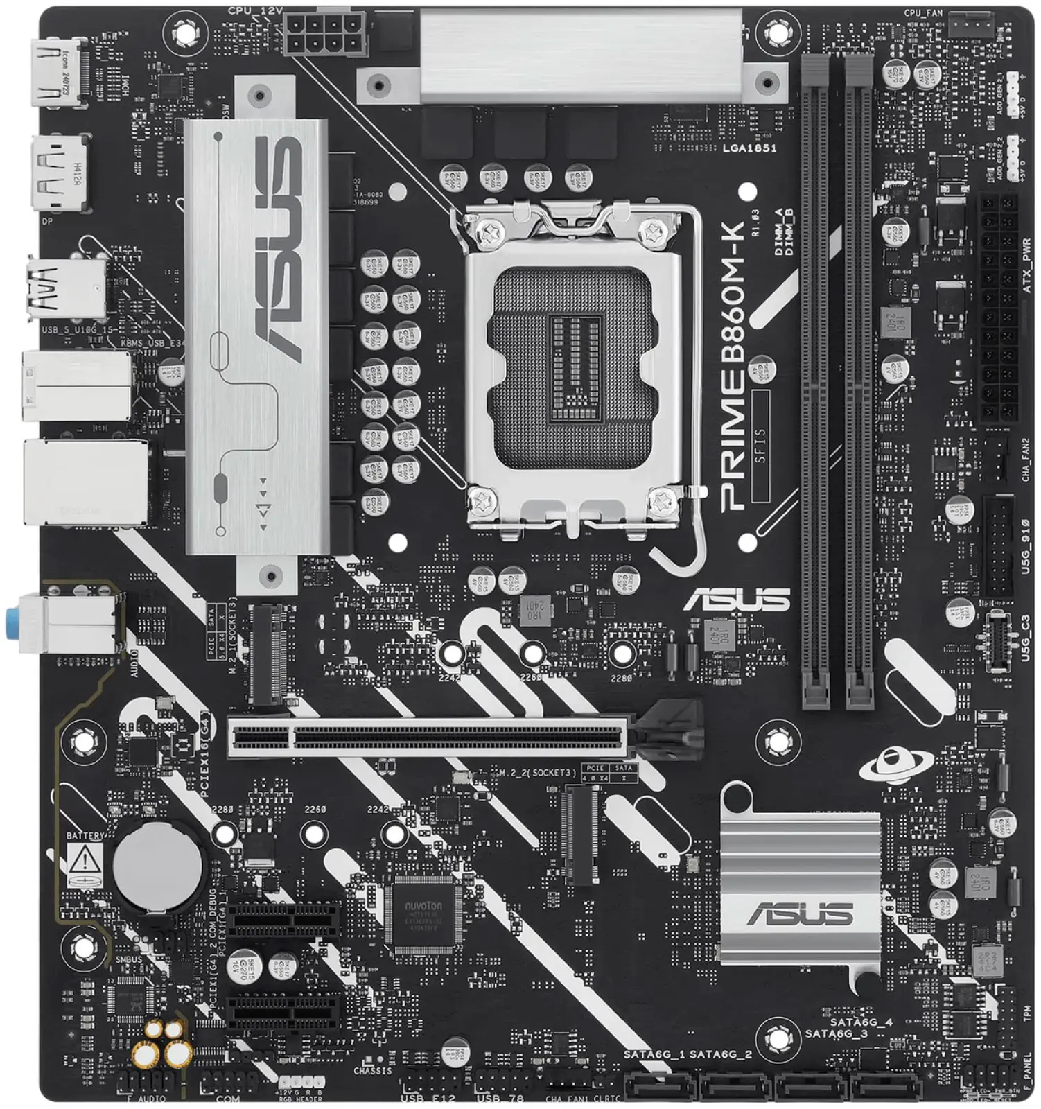 Материнская плата Asus PRIME B860M-K (LGA1851, mATX)