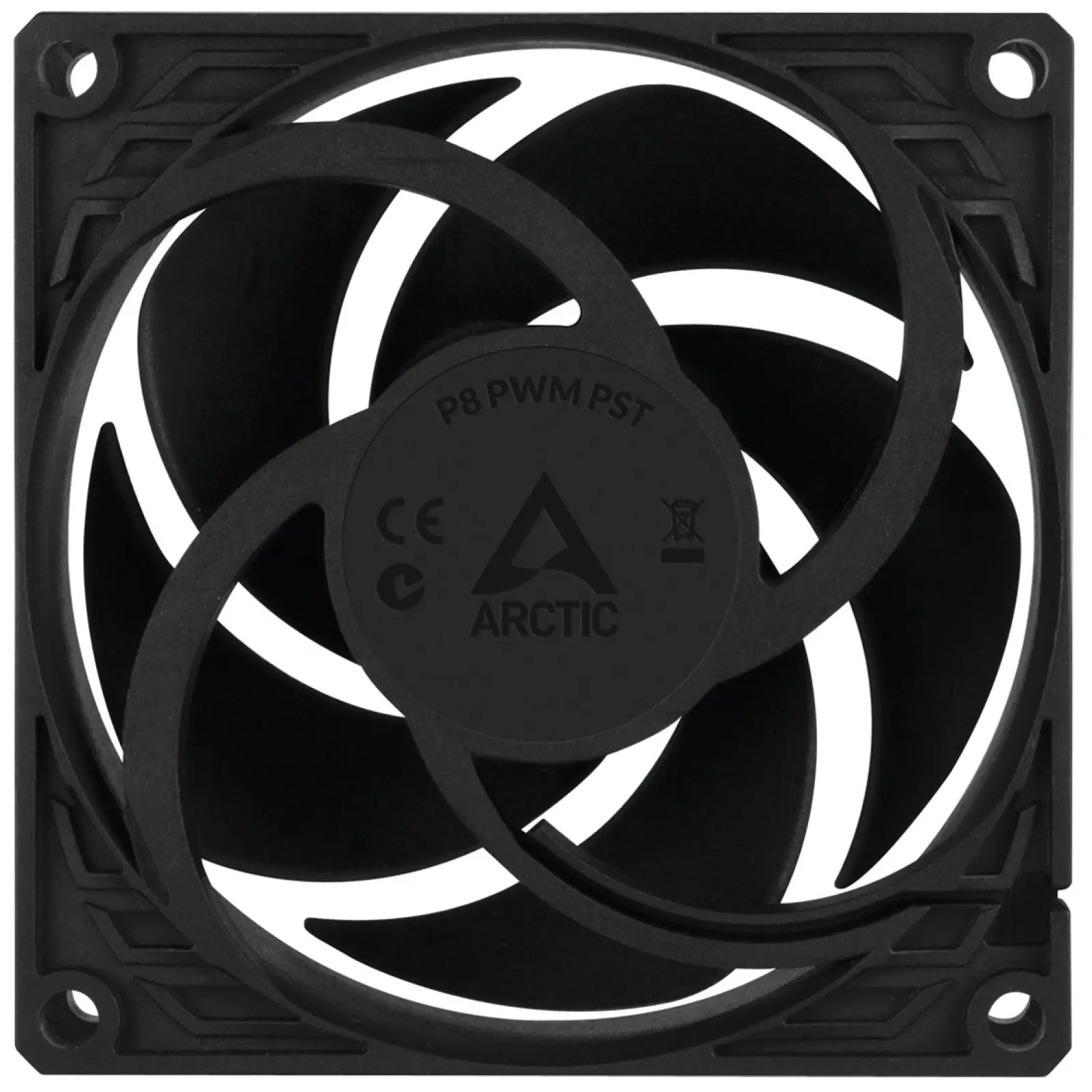 Вентилятор для корпуса Arctic P8 PWM PST Black/Black (ACFAN00150A)