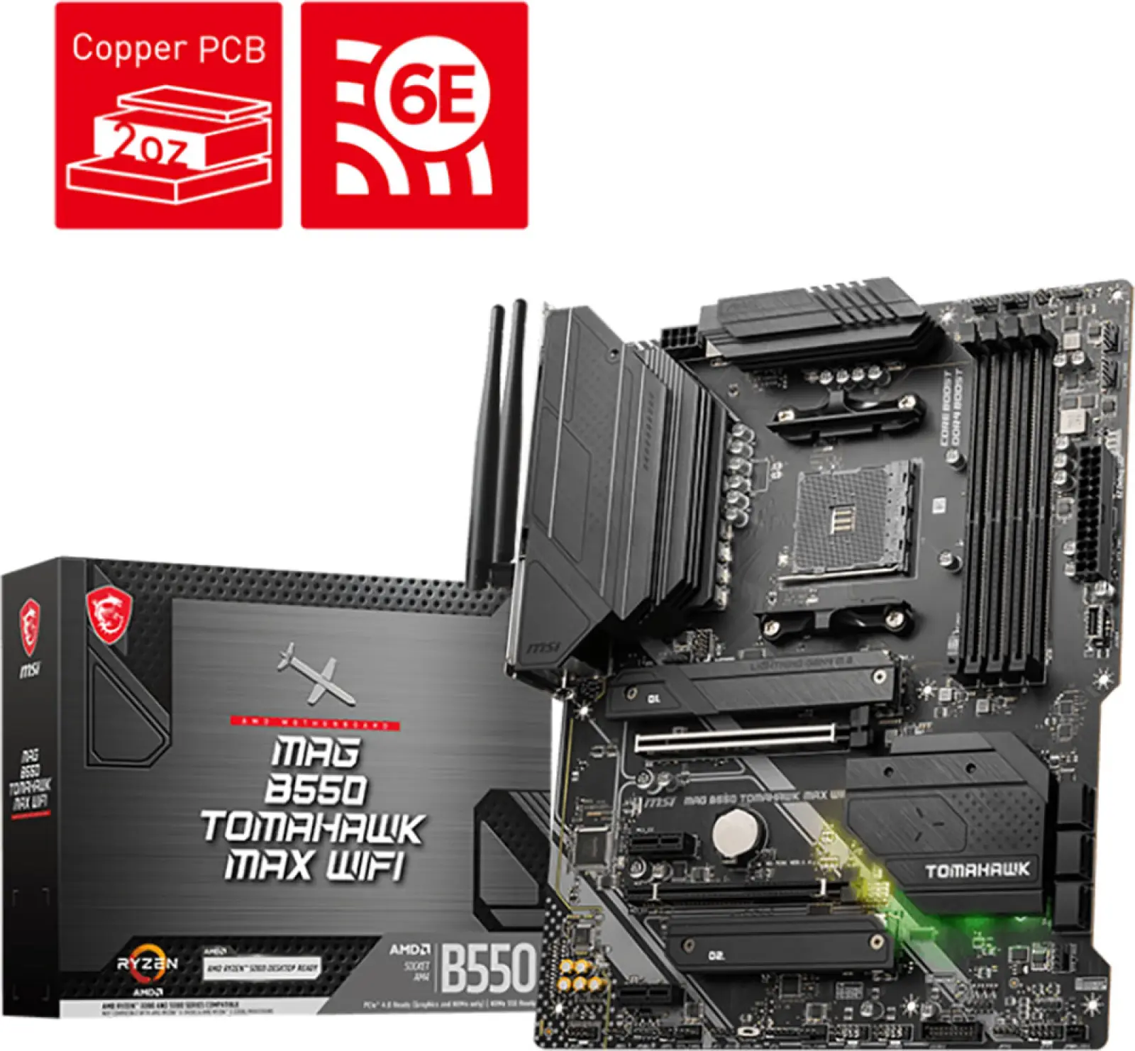 Материнская плата MSI MAG B550 TOMAHAWK MAX WIFI (AM4, ATX)
