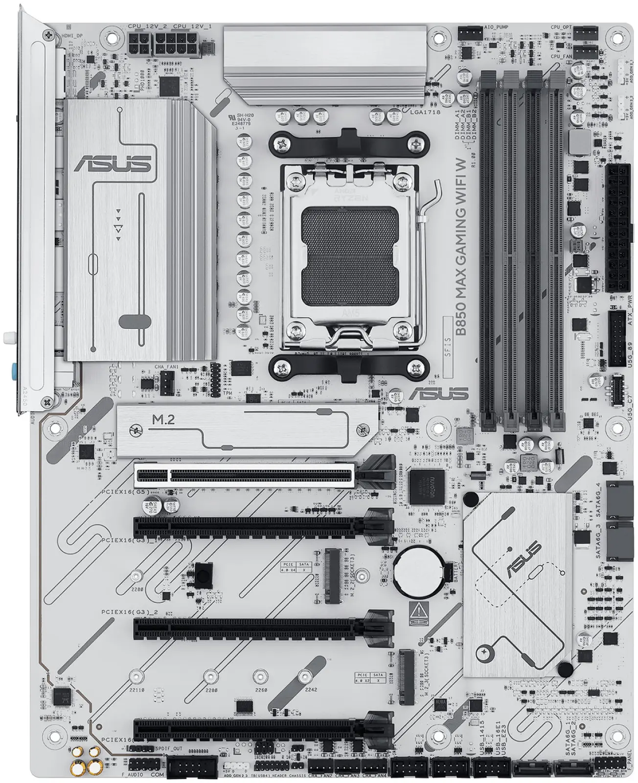 Материнская плата Asus B850 MAX GAMING WIFI W (AM5, ATX)