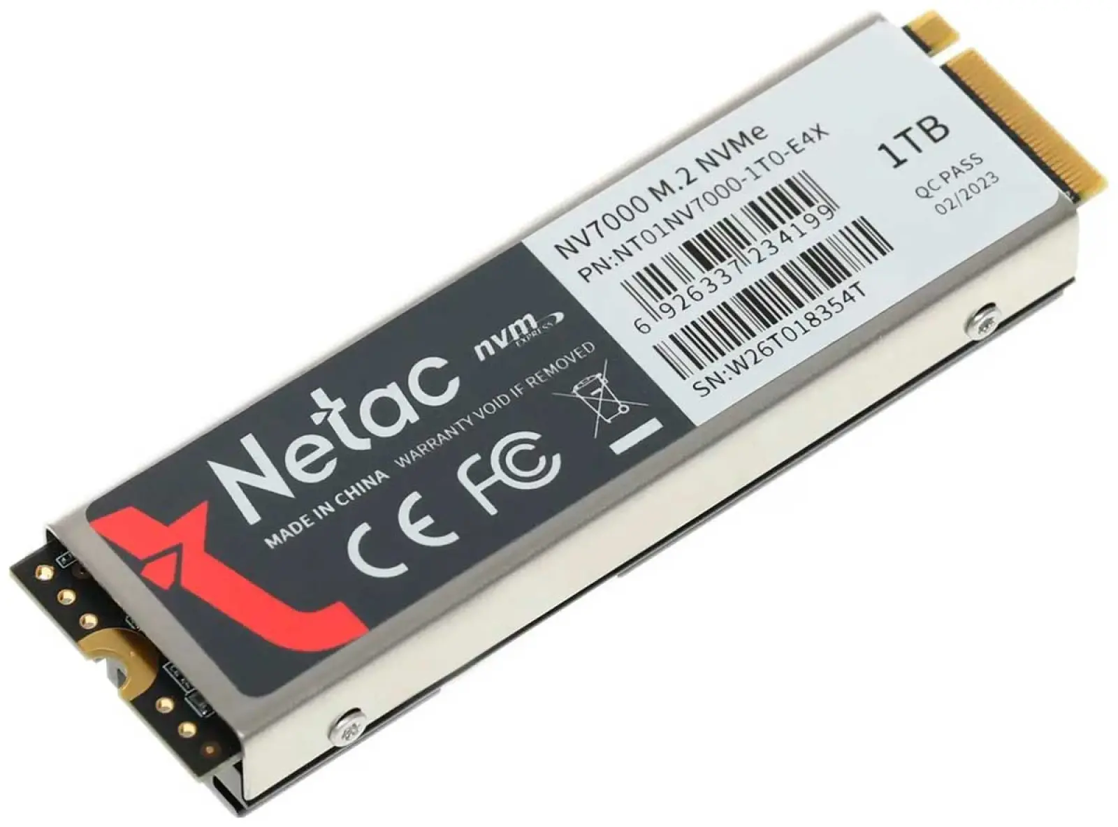 SSD накопитель Netac M.2 NV7000 1000 Гб PCIe 4.0 3D NAND (NT01NV7000-1T0-E4X)