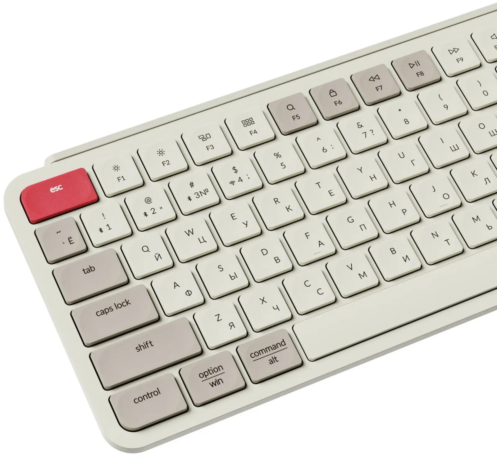 Беспроводная ультратонкая клавиатура Keychron B6 Pro, 109 клавиш, ножничные переключатели, цвет Retro Red