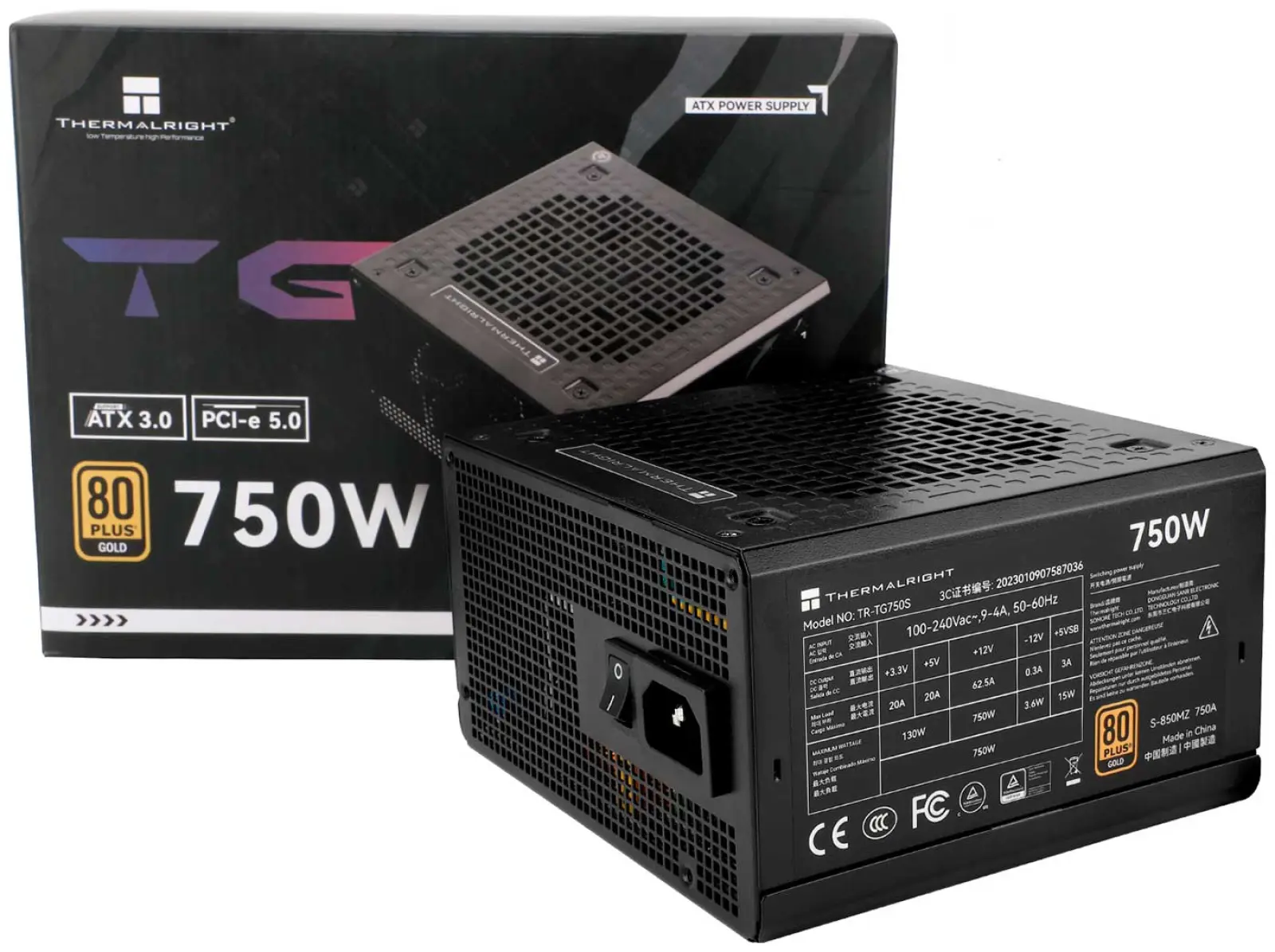 Блок питания Thermalright 750W Gold ATX 3.0 (TR-TG 750S)