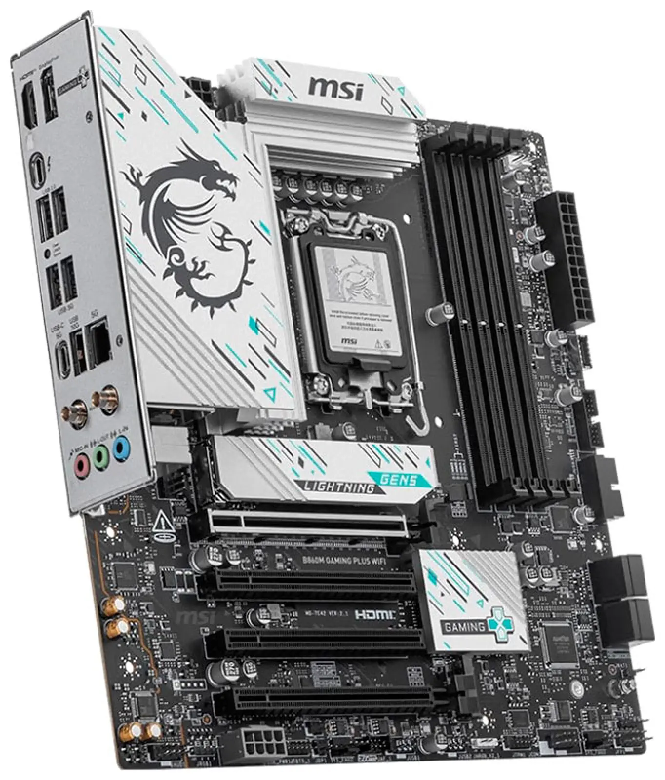 Материнская плата MSI B860M GAMING PLUS WIFI (B860, LGA1851, mATX)