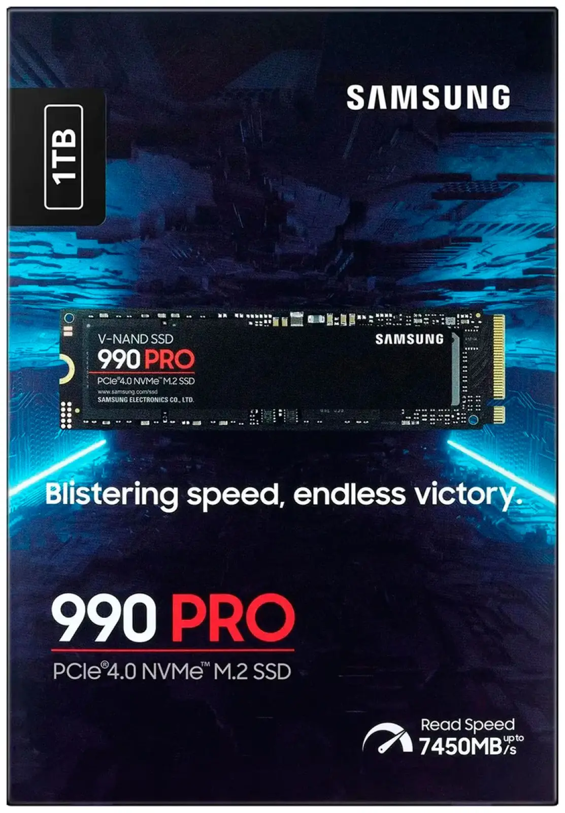 SSD накопитель Samsung M.2 990 PRO 1000 Гб PCIe 4.0 TLC (MZ-V9P1T0BW)