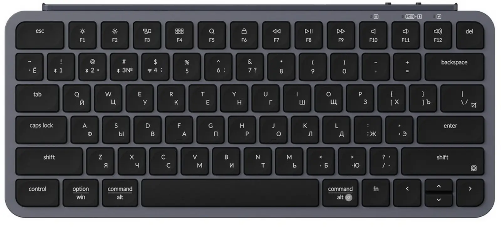 Беспроводная ультратонкая клавиатура Keychron B1 Pro, 77 клавиш, ножничные переключатели, цвет Space grey