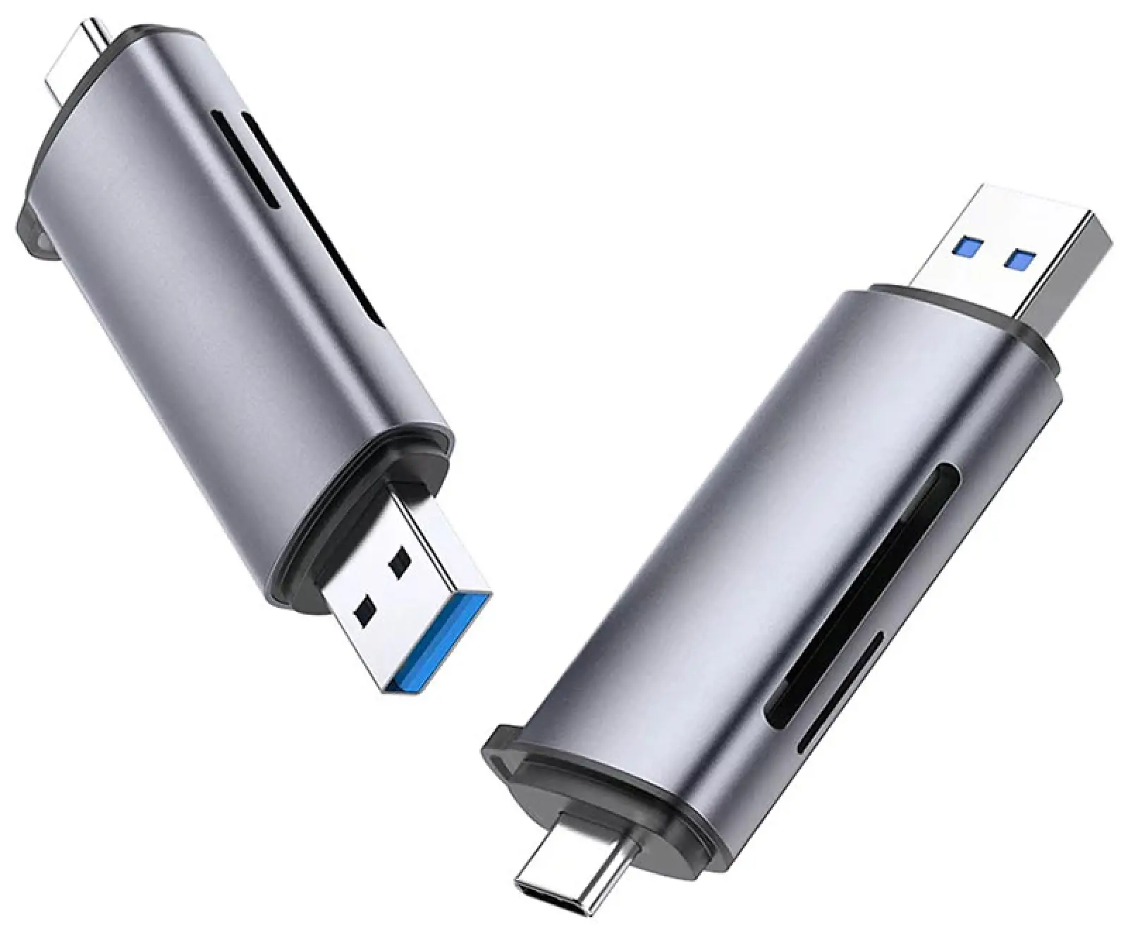Картридер Ugreen USB-C + USB-A 3.0, для карт памяти TF/SD (50706)