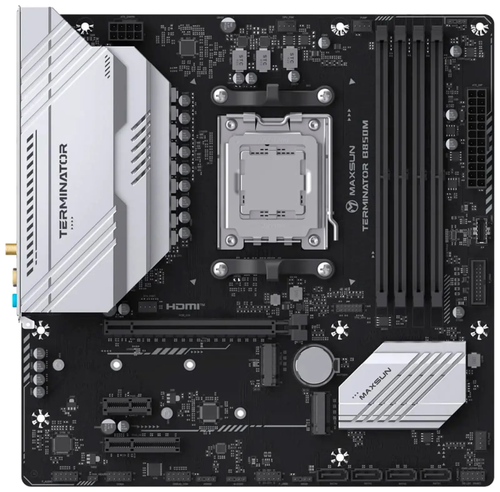 Материнская плата Maxsun MS-Terminator B850M WIFI (AM5, mATX)