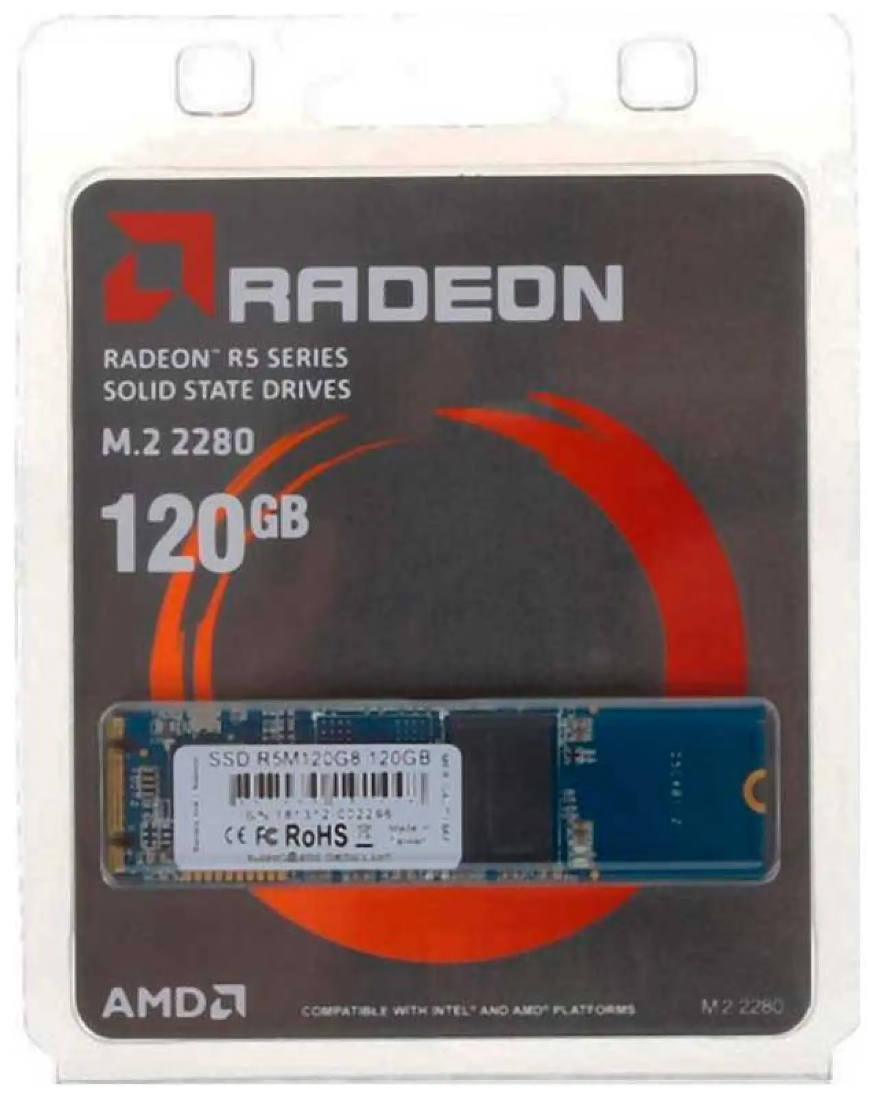 SSD-накопитель AMD Radeon M.2 2280 SATA III 120Gb (R5M120G8)