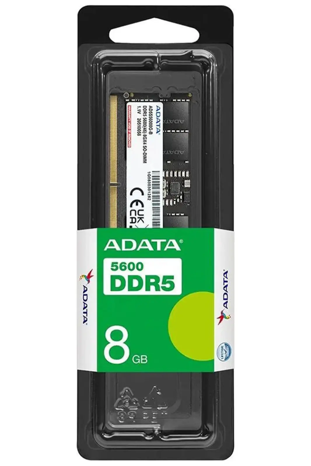 Оперативная память Adata DDR5 8GB 5600MHz (AD5U56008G-S)