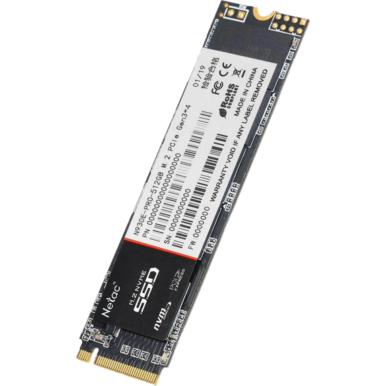 Накопитель SSD Netac M.2 N930E Pro 256 Гб PCIe NT01N930E-256G-E4X