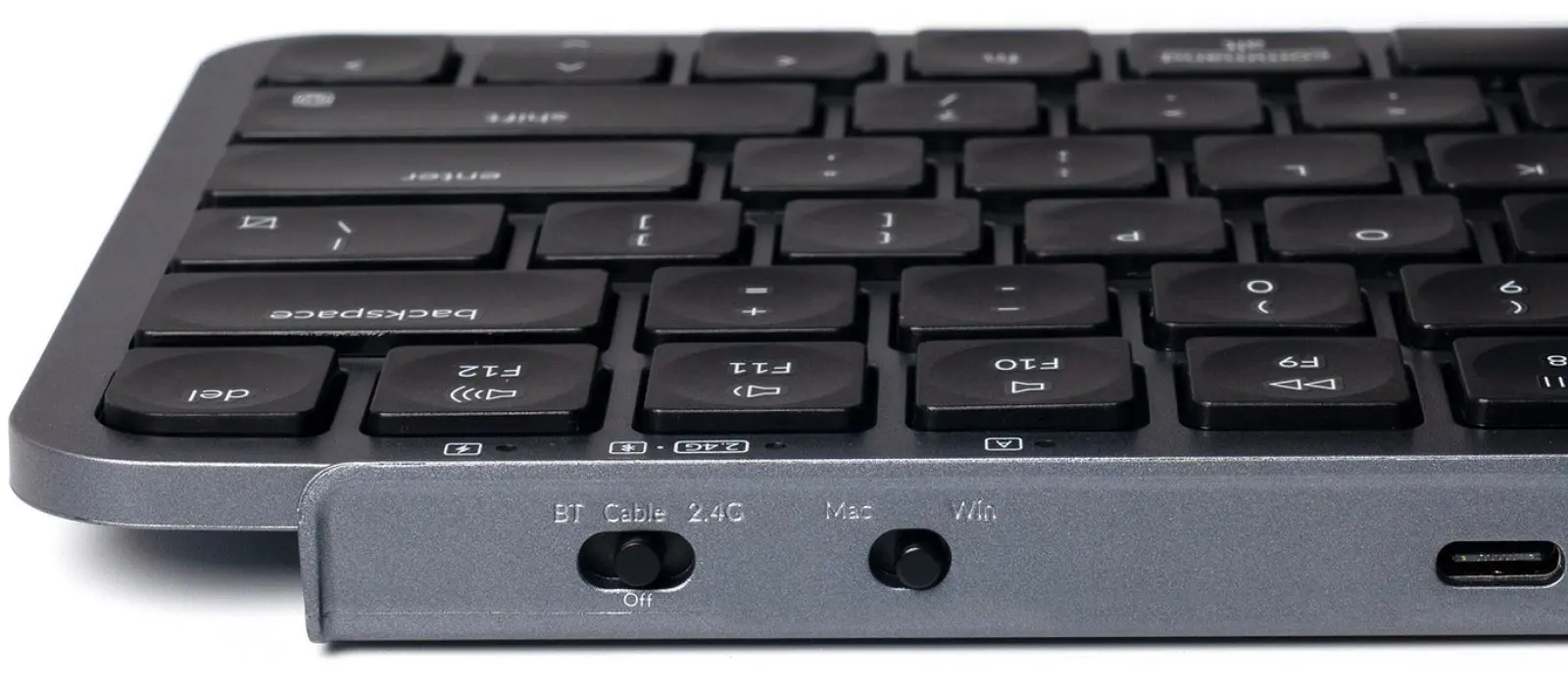 Беспроводная ультратонкая клавиатура Keychron B1 Pro, 77 клавиш, ножничные переключатели, цвет Space grey