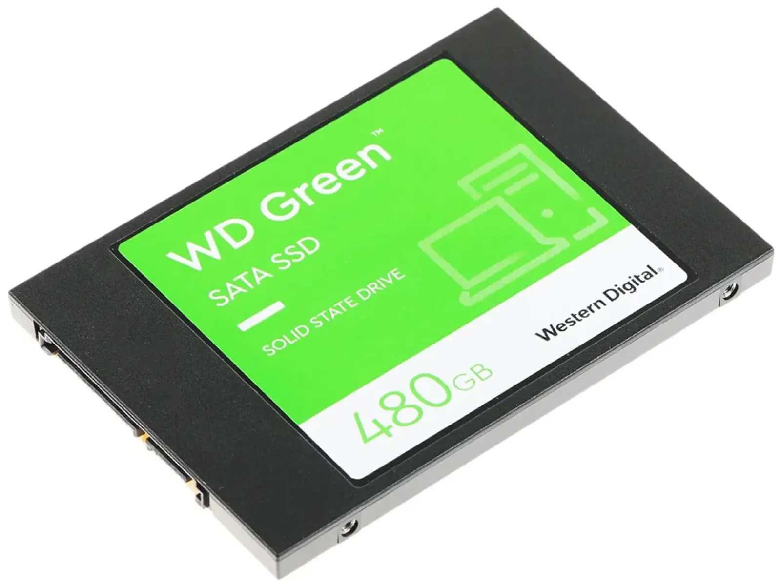 SSD накопитель Western Digital 2.5 Green 480 Гб SATA III 3D TLC (WDS480G3G0A)