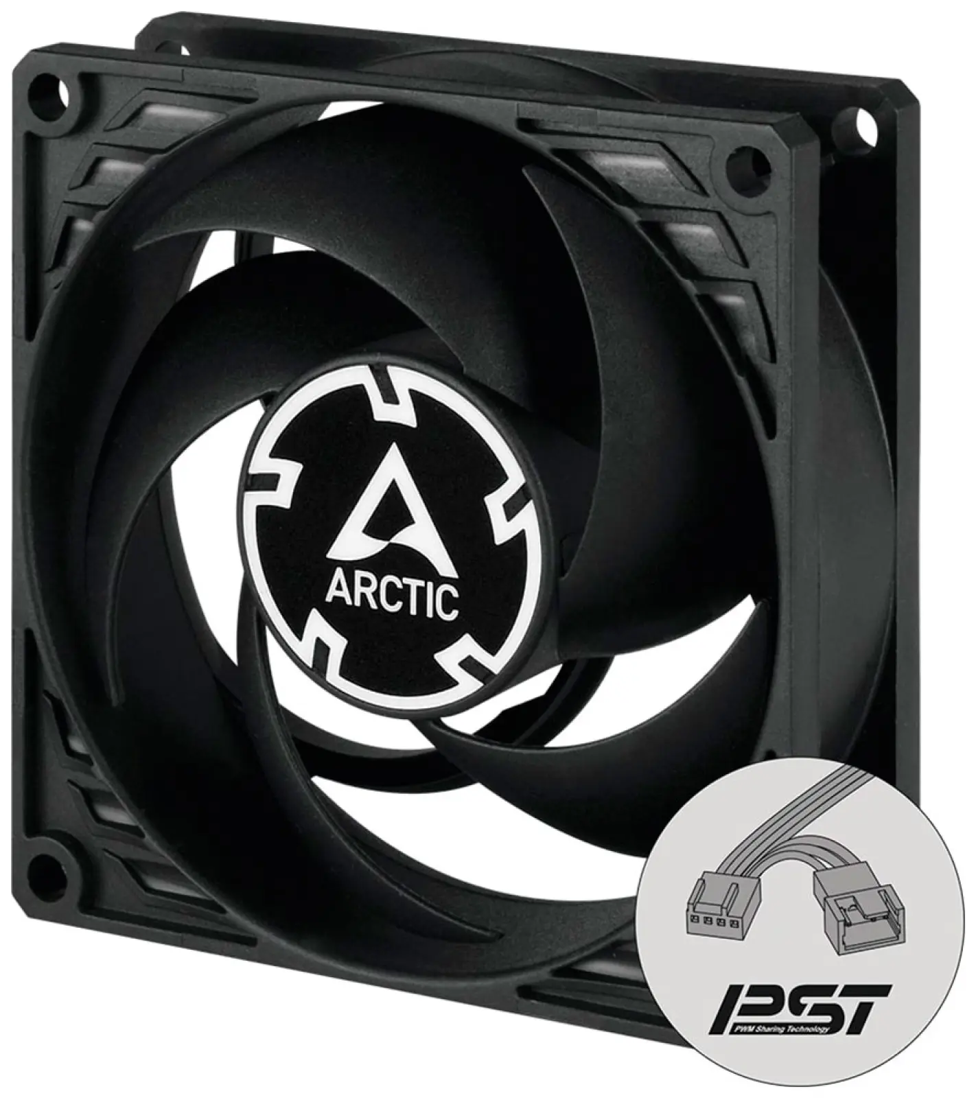 Вентилятор для корпуса Arctic P8 PWM PST CO Black/Black (ACFAN00151A)