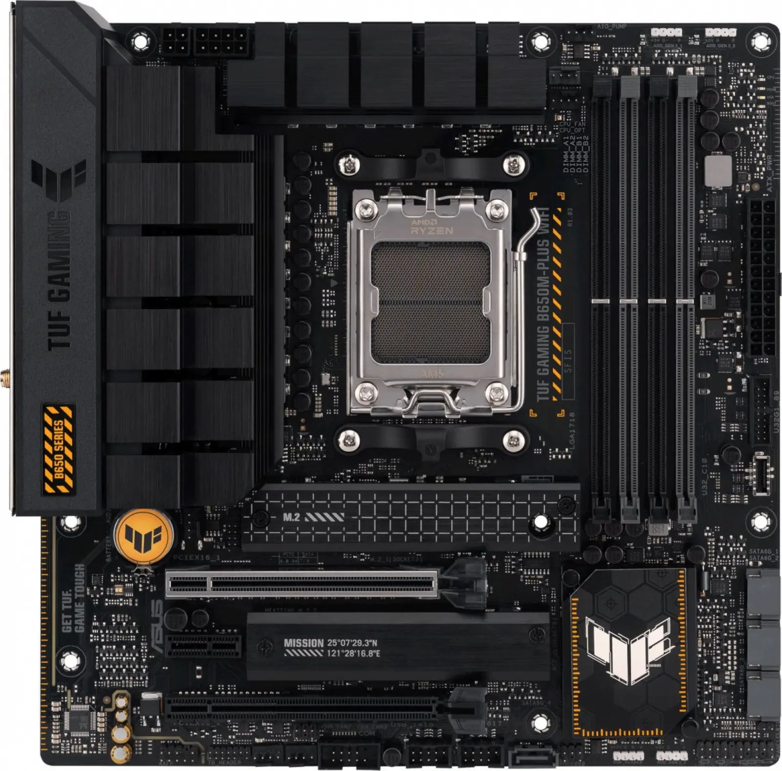 Материнская плата Asus TUF GAMING B650M-PLUS WIFI (AM5, mATX)