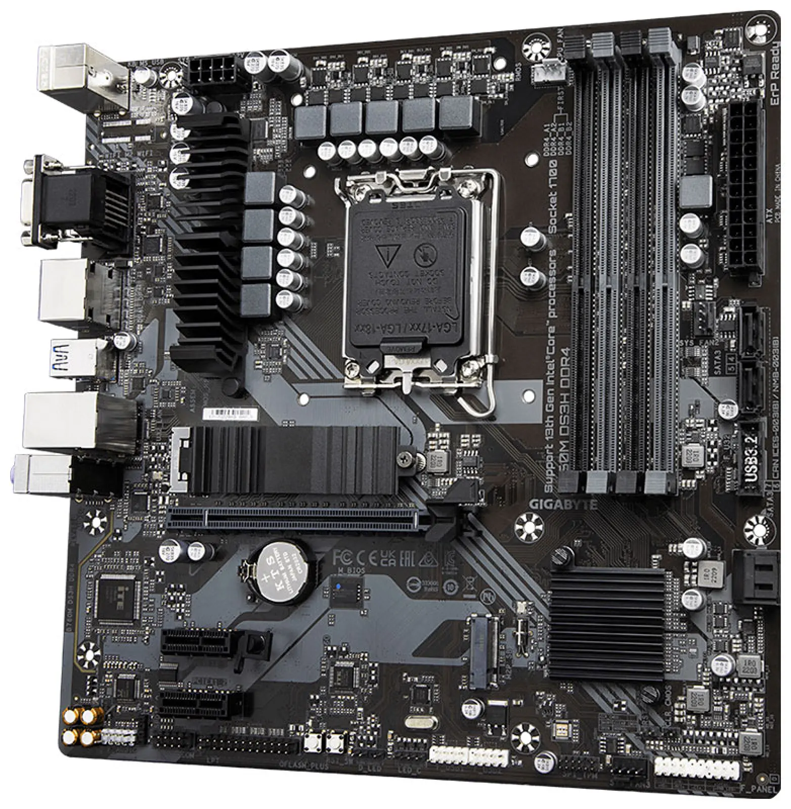 Материнская плата Gigabyte B760M DS3H DDR4 (LGA1700, mATX)