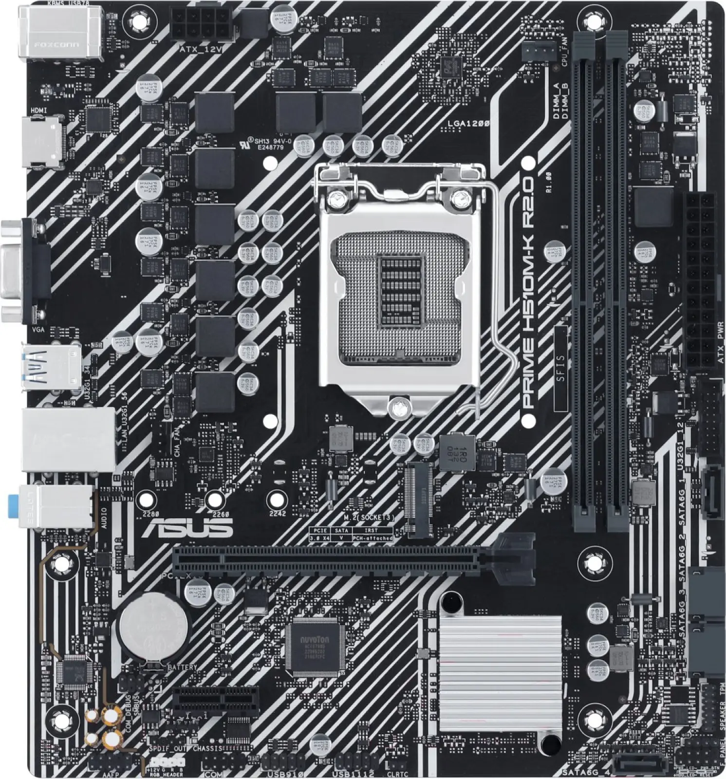 Материнская плата Asus PRIME H510M-K R2.0 (LGA1200, mATX)