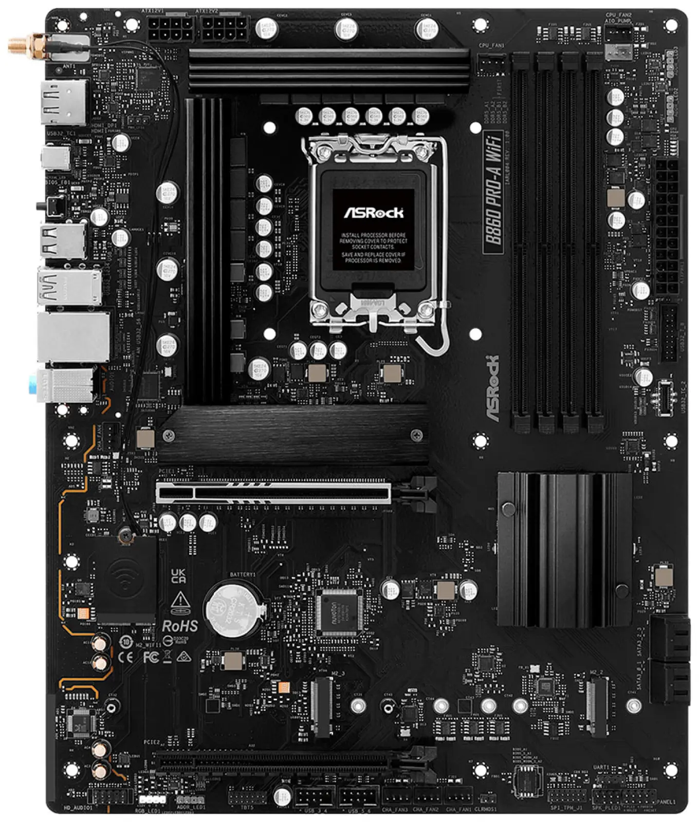 Материнская плата Asrock B860 PRO-A WIFI (LGA1851, ATX)