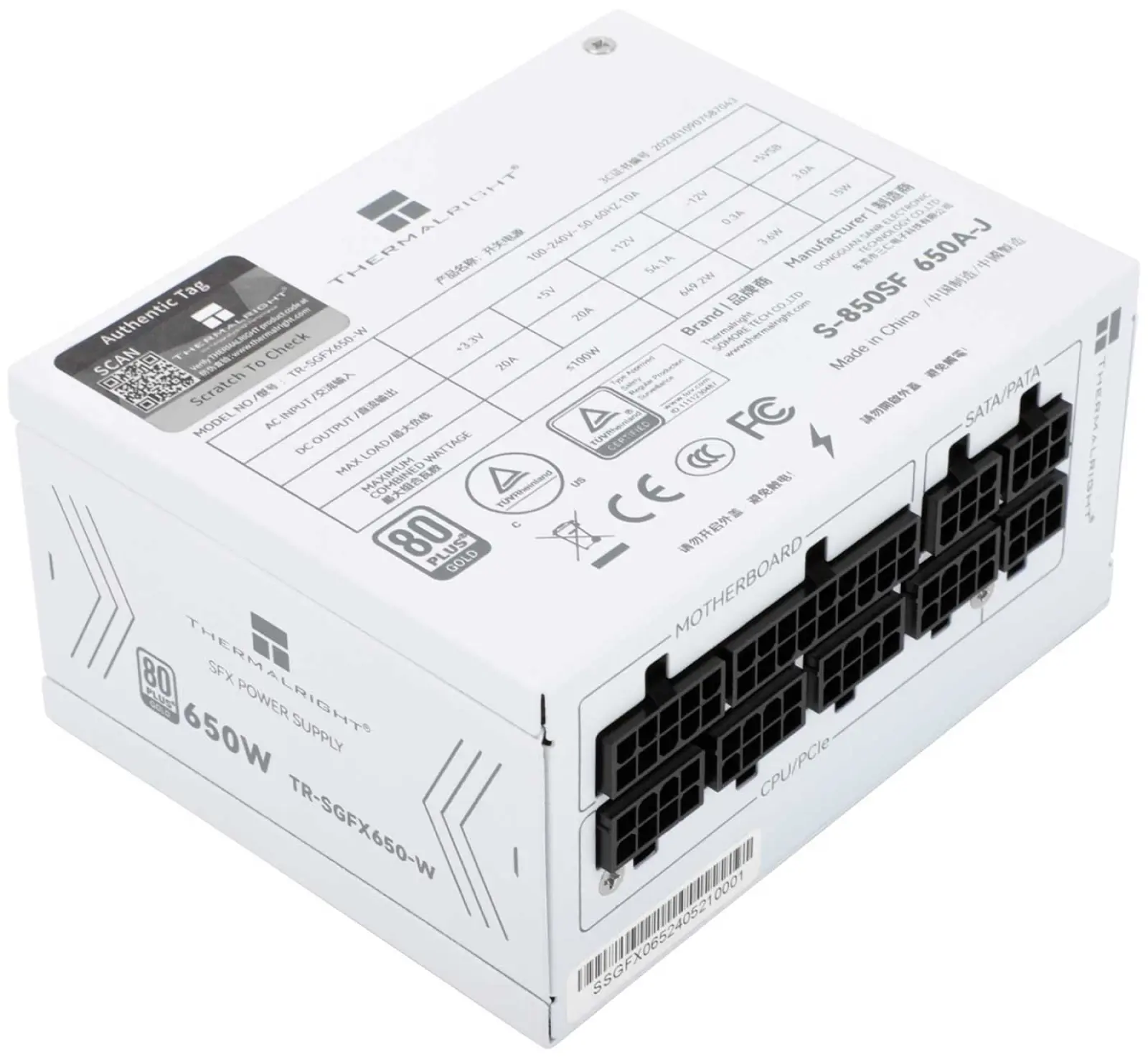 Блок питания Thermalright 650W Gold SFX 3.1 White (TR-SGFX 650W)
