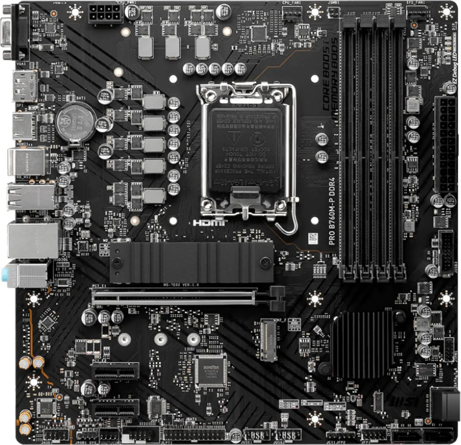 Материнская плата MSI PRO B760M-P DDR4 (LGA1700, mATX)