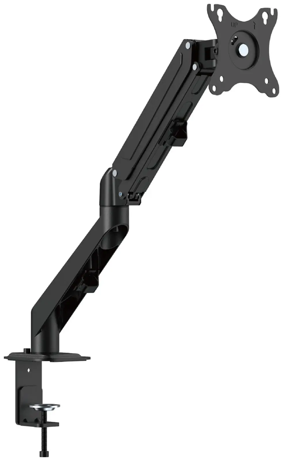 Кронштейн для монитора UniTeki FMGT81 (на стол к столу) со струбциной, наклонно-поворотный, газ лифт, диагональ 17-32 дюймов