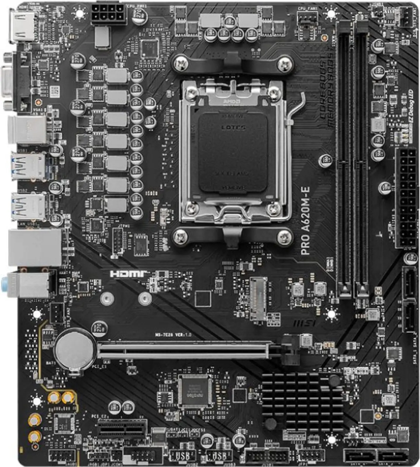 Материнская плата MSI PRO A620M-E (AM5, mATX)