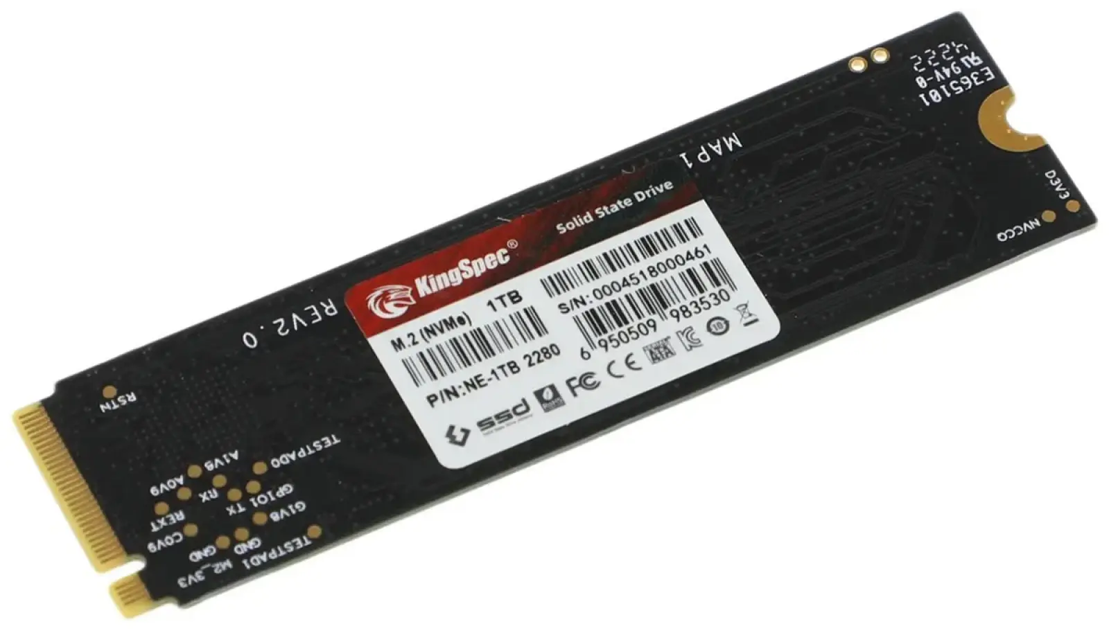 SSD накопитель Kingspec M.2 1024 Гб PCIe (NE-1TB 2280)