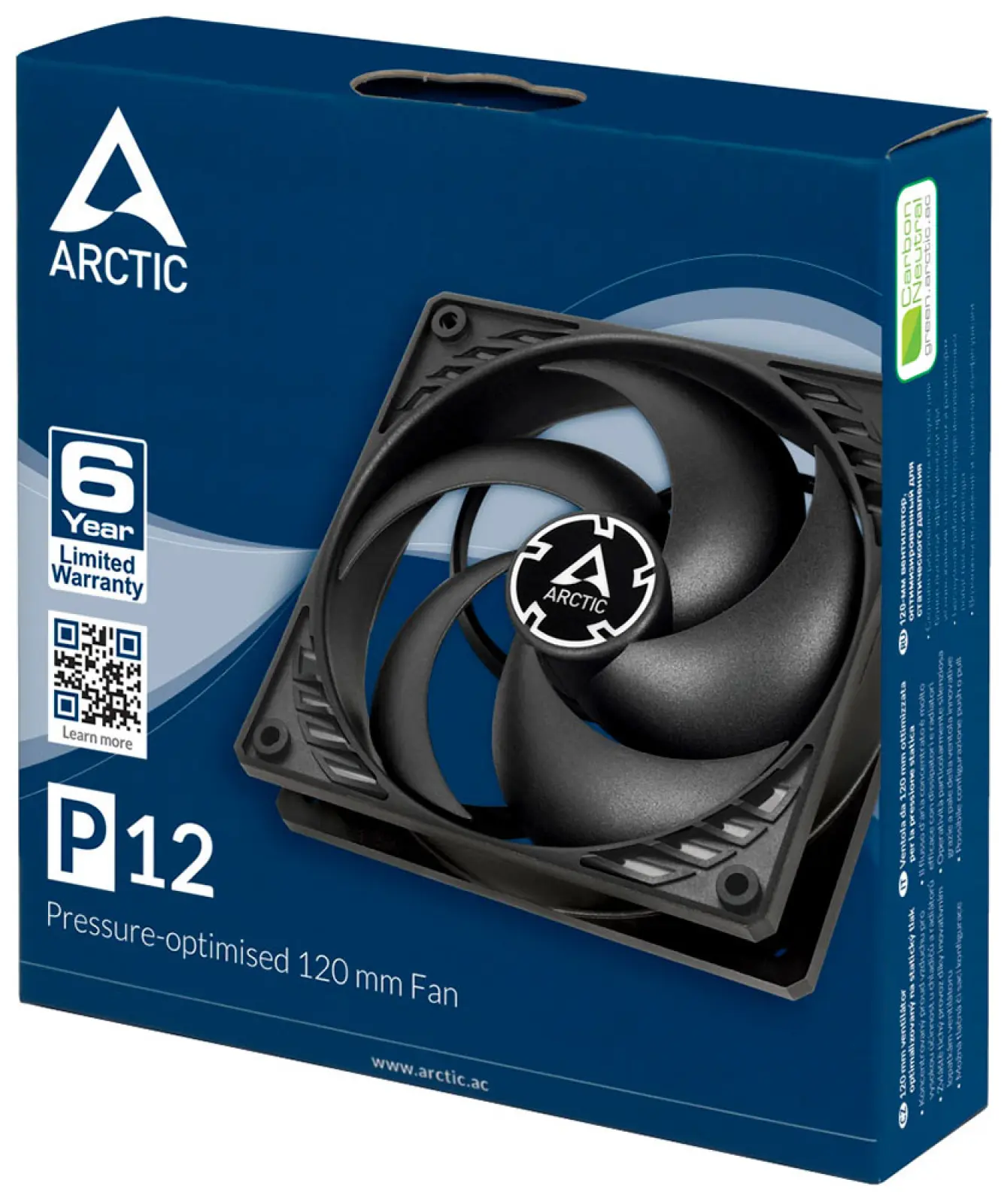 Вентилятор для корпуса Arctic P12 black/black (ACFAN00118A)